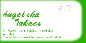 angelika takacs business card